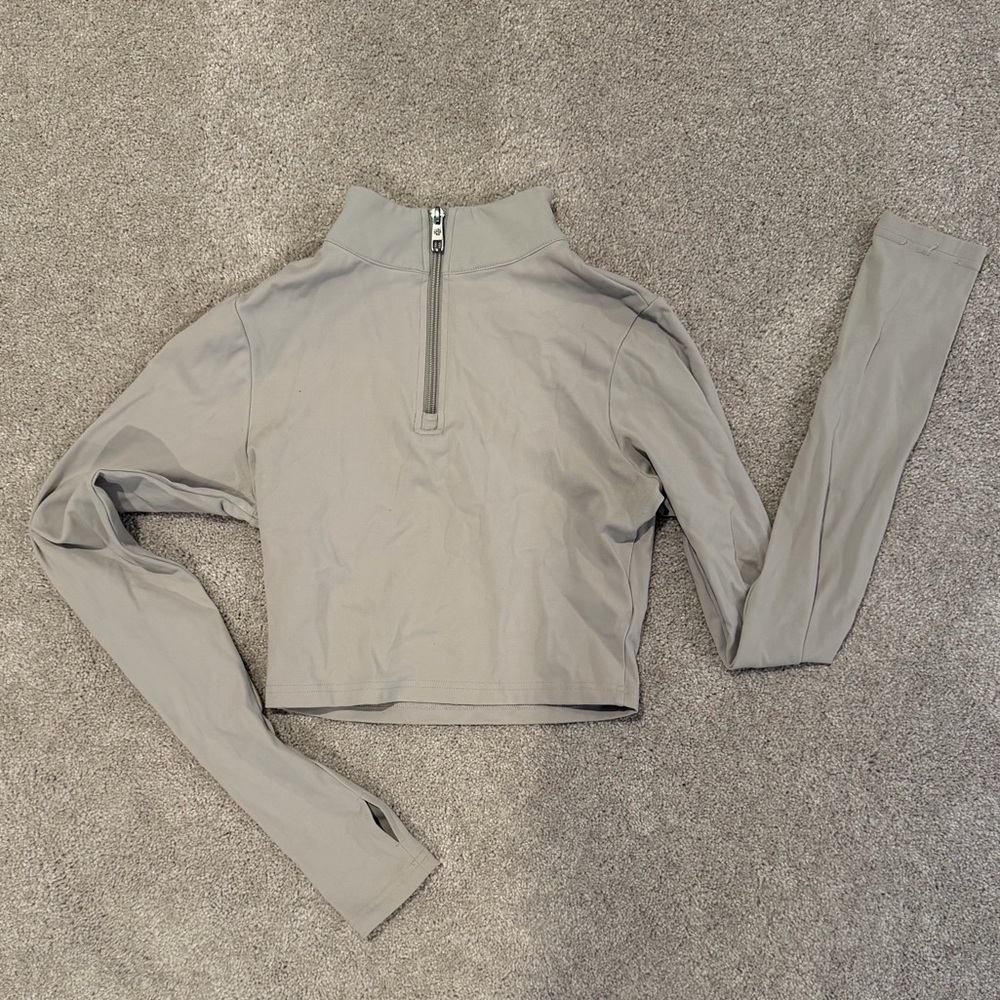 Vitality Refine Cloud Quarter Zip - Grey
